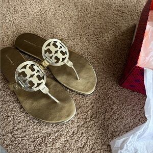 Tory Burch Metallic Gold Sandals